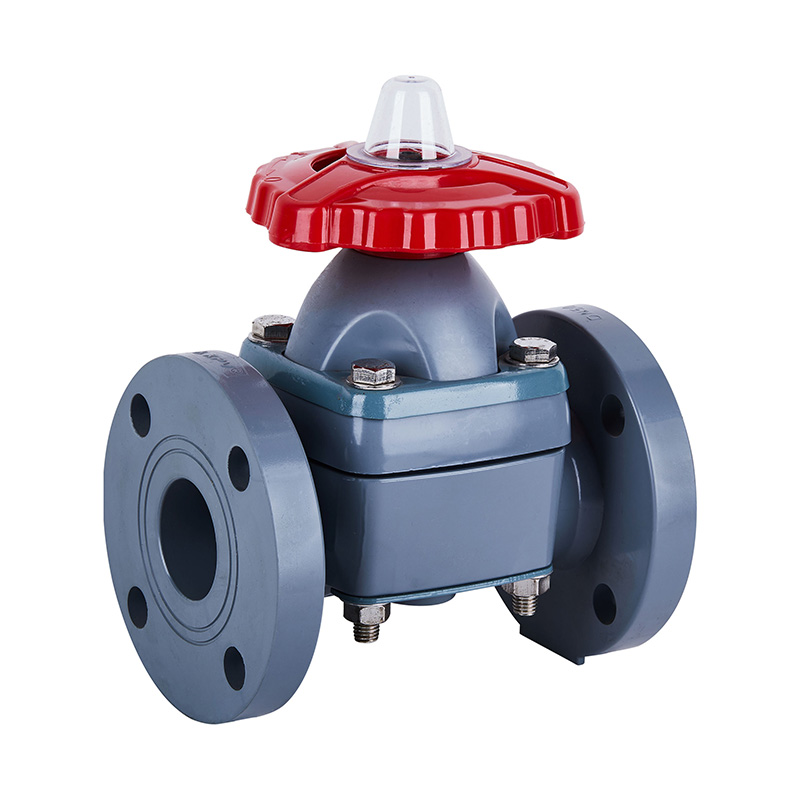 PVC-C G41F-10V 法蘭式隔膜閥DN20、DN32-150  20A、32A-150A日標