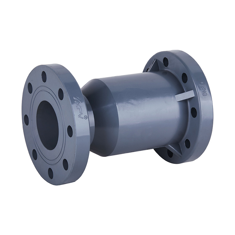 PVC-C H41F-10V 立式止回閥 DN15-300國(guó)標(biāo)