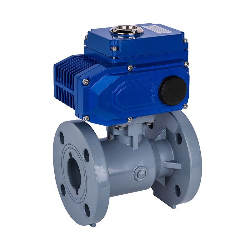 PVC-C D941F-10V 電動(dòng)法蘭球閥 DN15-300 1/2